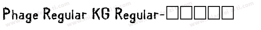 Phage Regular KG Regular字体转换